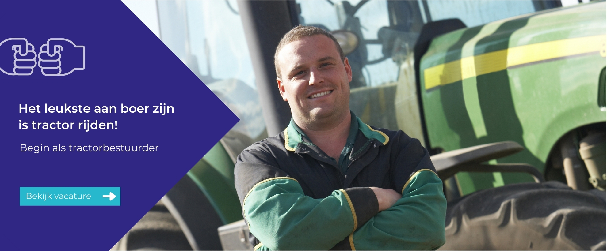 Tractor driver op Texel