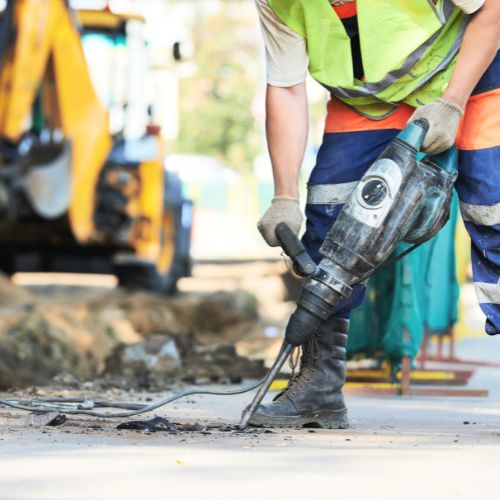 Renovation demolition worker