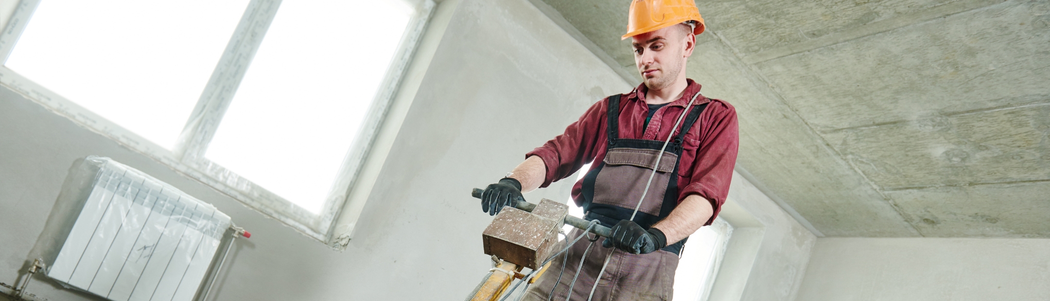 Concrete assembly worker