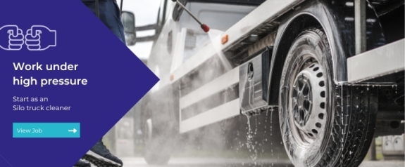 Silo truck cleaner